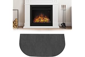 Fivtsme Feuerfeste Kaminmatte, Funkenschutzplatte Für Kaminofen, Feuerfeste Bodenschutzmatte, Feuerfeste Matte Flammschutzmatte, Zum Schutz des Bodens Vor Funken (102x50cm)