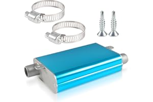 AUIRSHIKY Verbesserte Schalldämpfer-Kit,Abgasschlauch Schalldämpfer,Dieselheizung Schalldämpfer,Parkheizung Schalldämpfer Set,Auspuffrohr Schalldämpfer 24mm,Diesel Auto Heizung Zubehör