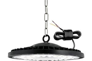 TOOBETTP UFO LED 300W, Foco LED de Exterior 300W Naves Industriales LED, 30000LM UFO LED Taller Lámpara, IP65 Impermeable LED Foco Interior 6500K LED Iluminación de Almacén con Blanco frío Para Garaje