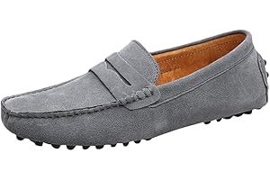Baymate Hommes Confort Conduire Voiture Glisser sur Loafers Appartements