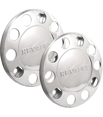 Enjoliveur Jante Camion 22,5 Pouces - Acier Inoxydable Poli - Compatible Jantes Acier 9x22,5 (pneus Jumelés)