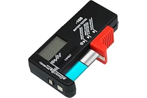 Huybaa Batteria di Volt Checker Tester Batterie Digitale per AA, AAA, C, D, 9V e Batterie a Bottone - BT-168D LCD Display Universale