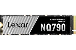 Lexar NQ790 2TB, M.2 2280 PCIe Gen4x4 NVMe 1.4 Internal, Up to 7,000MB/s Read, Up to 5,000MB/s Write, High Performance for Intense Workloads, PS5
