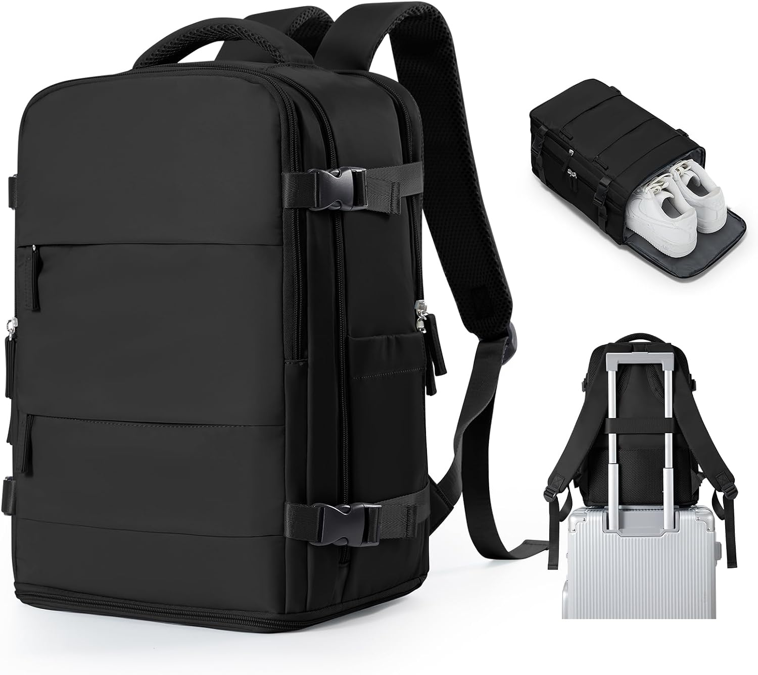 SZSYCN Mochila Viaje Cabina Avion 40x30x20 Ryanair Wizzair Maletas de Viaje Mujer Mochilas Viaje 40×20×25 Ryanair para Mujer Equipaje de Mano 45x36x20 Easyjet Maletas para Portatil Hombre