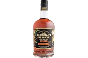 Chairman's Reserve Spiced Rum | Rum with Natural Flavours Distilled, Blended and Bottled in Saint Lucia 40 Percent Alcohol 700ml Perfect for Neat Tasting and Easy to Make Cocktails
