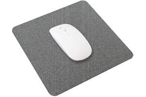 SenseAGE klein Mauspad 22x22cm | 0.2cm Ultradünnes Mousepad | Unterlage für Laser-/Kabel/Kabellos Maus | klein Mouse Mat ideal für Büro und Homeoffice | Slim Mausmatte - Dunkelgrau