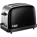 Russell Hobbs 23331 Stainless Steel 2 Slice Toaster, Black