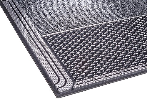 PUR|DualClean Design Fussmatte für Innen und Aussen in anthrazit metallic ca. 59 x 39 cm - 5