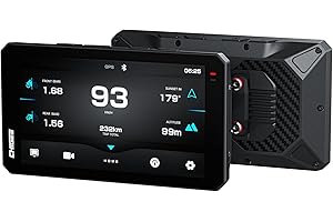 CHIGEE AIO-6 MAX Motorcycle Carplay Android Auto GPS Navigation System, 2000nits,STARVIS HDR 6" LCD, 60FPS,5G Wi-Fi BT, IPX9 Waterproof, Support Siri Google Assistant, Dedicated App