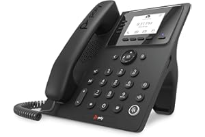 Poly CCX 350 Microsoft Teams-Integrated IP Desk Phone (Plantronics + Polycom) - Blocks Background Noise - Traditional Dial Pad Experience - Speakerphone Operation - Microsoft Teams Certified