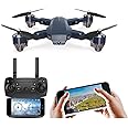 Peledianstar Drone with Camera Live Video,WiFi FPV Drone for Adults with HD 120 Degree Wide Angle Camera 1200 Mah Long Flight time Auto Hover Fold able RC Drone Quad-Copter