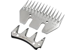 MOGOULUA PROBEEALLYU 13 Dents Remplacement Lame De Mouton Pour Cisailles À Moutons Universel Laine Peigne Cutter Cisaillement Tondeuse Ciseaux Moutons Chèvres Alpaga Bovins Animal Farm (Tout droit)