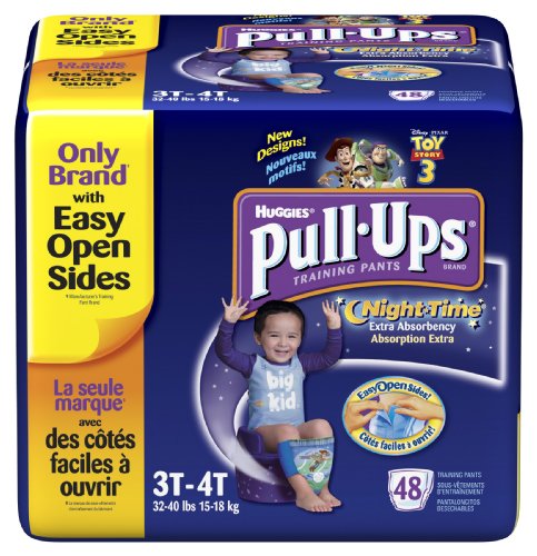 Pull-Ups Huggies Training Pants, Nighttime, Boys, 3T-4T, 48 Count