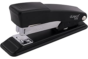 D.RECT Zszywacz metalowy 315A, wysokowydajny zszywacz biurowy, zszywacz przemysłowy, zszywacz stołowy, 30 arkuszy, zszywacz do biura, czarny