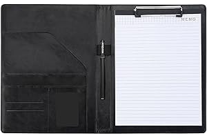 Teczka konferencyjna WYTNB w formacie A4, czarna skóra PU, wielofunkcyjna teczka do pisania, portfolio, dokumenty