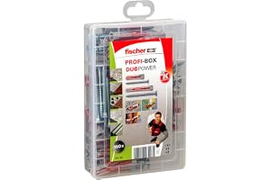 fischer -PROFIbox DUOPOWER + skruvar, pluggbox och skruvar, 150 st fodral