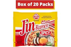 WaNaHong Ottogi Jin Ramen sabor picante 120g (paquete de 20)