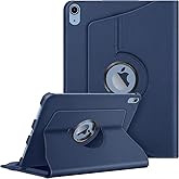 Apple iPad Yatay ve Dikey Standlı 360 Derece D&ouml;ner Tablet Kılıfı (iPad 10.Nesil 10.9/iPad A16 Lacivert)