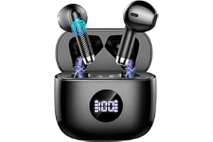 JXREV Cuffie Bluetooth Auricolari Bluetooth 5.4, Cuffie Wireless con 4 ENC Cancellazione Rumore Mic, Cuffie in Ear 40 Ore di Riproduzione, Cuffie Senza Filo HiFi Stereo IP7 Impermeabili per iOS & Android