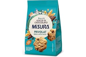 Misura Biscotti con Gocce di Cioccolato Privolat | Senza Latte e Uova | Confezione da 290 grammi