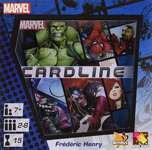 Asmodee editions Cardline Juego de Cartas, diseño de Marvel
