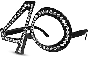 Zercart Birthday Glasses,Novelty Birthday Eyeglasses, Birthday Party Eyeglasses,Funny Costume Sunglasses,Anniversary Party Glasses,for Birthday Decorations Celebration Party Favors