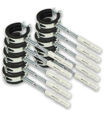 20 Stück Edelstahl Rohrschellen Set – Spannbereich 12–16 Mm (1/4 Zoll), Mit Gummieinlage
