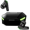 TRIGGR Kraken X2 Gaming Earbuds, TWS Low Latency, ENC Quad 4 Mics with Bluetooth v5.3 Rapid Pairing, 40 Hrs Playtime, IPX4 Water Resistance, Wireless in-Ear Earpods (Black)