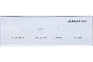 MUHWA 0,01mm 0,1mm 0,15mm 0,07mm Righello di calibrazione microscopio multifunzionale di calibrazione del microscopio multifunzionale della diapositiva della fotocamera