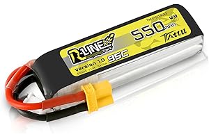 Tattu 2S Lipo Batería 7,4 V 550mAh 95C RC Batería con Conector XT30 para FPV Racing UAV dron cuadricóptero tamaño 100 hasta 180