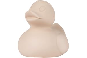 Oli & Carol - Juguete de baño de Caucho Natural, Patito para bañera, Elvis, Nude, 8 cm