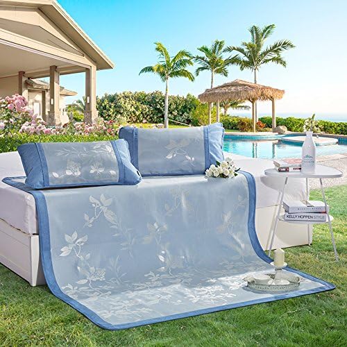 LLZBSX Ice Silk Cushion/Cool Mattress/Three Piece-Suit/Summer/Air Conditioning/Mat/Foldable/Double/Ventilation/Mat/Yin Off The Heart Of Hong Jacquard Silk Ice Seats .