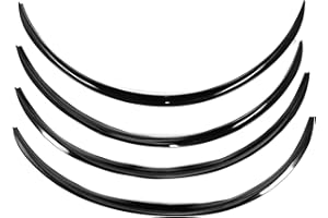 AOWINHIT Protezione per Sopracciglia Ruota Rivestimento per Labbra Parafango AntiGraffio Universale 28,4 Pollici Nero per Auto (Nero),Golf