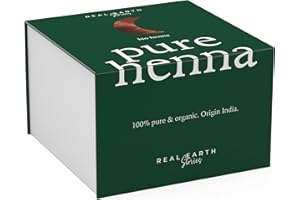 Real Earth Stories Henna Powder - Natural & Pure henna powder for hair - Lawsonia Inermis plant based organic hair colour