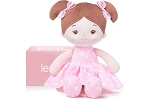 LeyaDoll Soft Baby Doll-12inch-Best Gift for Your Little One-FloraBelle(Pink)