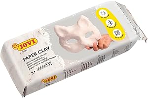‎JOVI Jovi Pappmaché, gebrauchsfertige Papiermasse zum Modellieren, lufttrocknend, 1 Packung mit 680 g