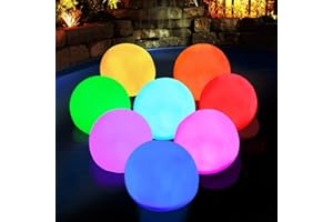 DEEPRBLU Luce Galleggiante Piscina, IP68 Impermeabile LED Luce Spa, Colore Cambiando Bagno Lampada Notturna Palla, Luces Sfera per Bambini Regalo Feste, Matrimonio, Vasca Calda, Dentro e Fuori Casa Decor-6pcs