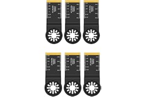 GZWY Sägeblätter Kit Multitool Sägeblätter Titan Multifunktionswerkzeug Zubehör Starlock Sägeblatt Oszillierendes Sägeblatt für Bosch Fein Multimaster Milwaukee Makita,Schneiden von Metall, Holz usw (#1)