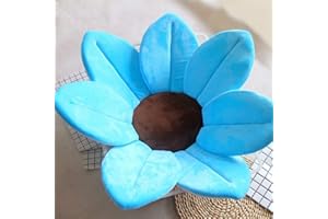 AOOPOO vasca da bagno neonato vasca da bagno pieghevole fioritura fiore vasca da bagno per bambino fioritura lavandino bagno per bambino gioco vasca da bagno cuscino girasole, 80cm (La luce blu)