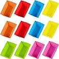 BAIWANLHC 12 Pcs Silicone Muffin Cases Reusable Muffin Baking Cups NonStick Silicone Baking Trays for Cakes Ice Creams Puddings Jelly