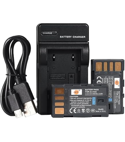 Batteria VINTRONS Li-ion Per JVC BN-VM200/BN-VM200U – 7.4V 750mAh, Per GZ-MC100, MC200, MC500 E Sostituisce LY34416-001B - 3
