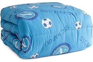 SSC Napoli Steppdecke, offizielles Lizenzprodukt, für Einzelbetten, Q045