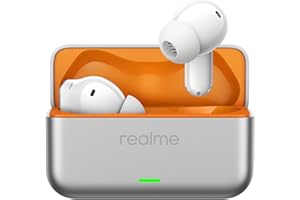 realme Buds T500 Pro TWS Earbuds with 12.4mm Drivers, Upto 50dB ANC,3D Spatial Audio, 56H Playtime, AI ENC, IP55 Rating, and 45ms Low Latency BT 6.1 (Orange Mint)