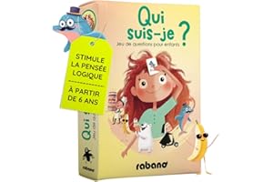 Rabano Art Qui suis-Je? I Jeu pour Enfants I Jeu éducatif et Cadeau pour Filles et garçons I Jeux à partir de 6, 7, 8, 9 Ans I Plein air