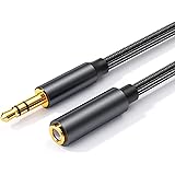 luoshaPUCY Prolunga Jack Cavo 5 Metri, Audio Jack 3,5mm Cavo Audio Stereo Prolunga Maschio a Femmina Cuffie Prolunga, Compati