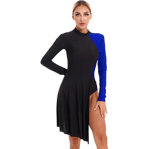 Abito Da Ballo Latino Donna - Vestito Danza Moderna, Senza Maniche, Con Strass - Foto 4