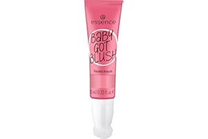 essence BABY GOT BLUSH płynny róż, nr 10, różowy, efekt ekspresowy, szybkoschnący, naturalny, wegański, bez oleju, bez parabenów, bez cząstek mikroplastiku, 1 opakowanie (10 ml)