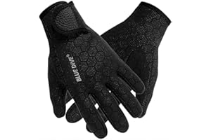 FAKEFACE Guantes de neopreno antideslizantes térmicos para buceo submarino Snorkeling, natación, guantes náuticos, ideales para hombre, guantes de deporte náutico, accesorios para actividades acuáticas
