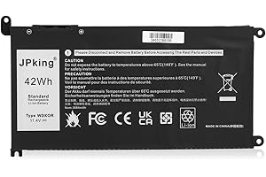 JPking DELL WDX0R Batería para DELL Inspiron 15 5565 5567 5568 5570 5575 5578 5579 5580 5582 5583 5584 7560 7569 7570 7572 7573 7579 7580 5368 5378 5379 7368 7378 Latitude 3180 3189 3190 3480 3580