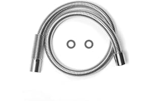 POUGEO Pre Rinse Replacement Hose for Pull Out Kitchen Spray/Commercial Tap/Sink Mixer/Dish Rinser - Inner Hose of PEX - Stainless Steel Length 100cm,38 inch Hose